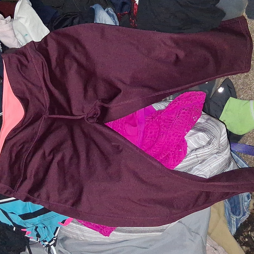 Lululemon Athletica Maroon and Orange Leggings